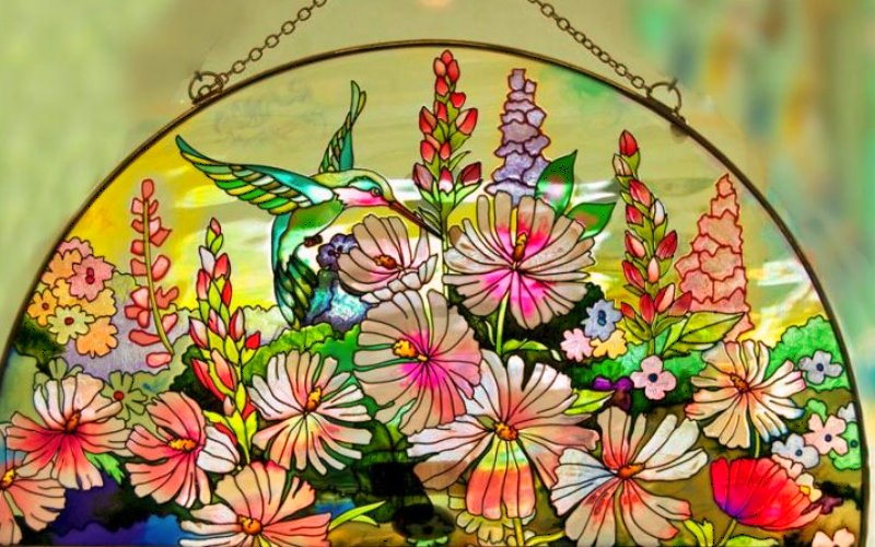 نقاشی روی شیشه ویترای