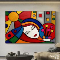 تابلو نقاشی کوبیسم رویای خورشید