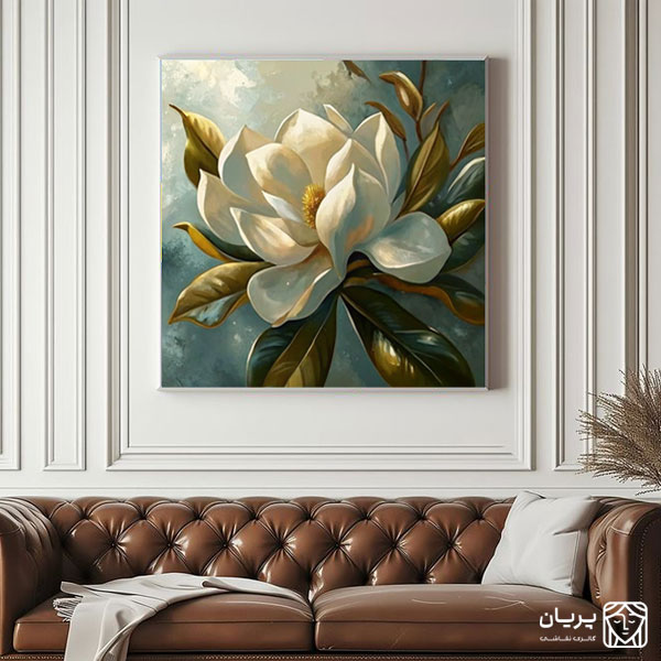 تابلو نقاشی گل ماگنولیا جاودان تابلو نقاشی گل ماگنولیا جاودان