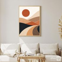 تابلو نقاشی مینیمال راه طلوع