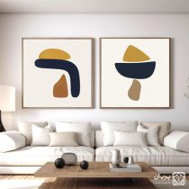 تابلو نقاشی دو تکه مینیمال