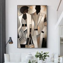 تابلو نقاشی مدرن زوج شیک