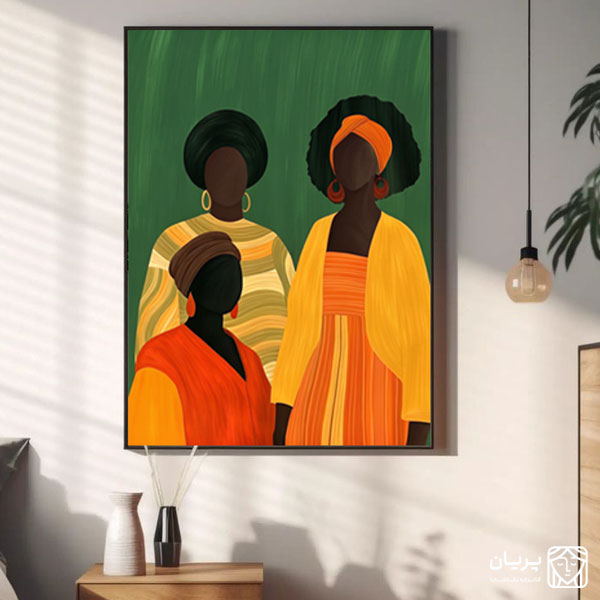 تابلو نقاشی زنان افریقایی تابلو نقاشی زنان افریقایی