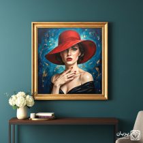 تابلو نقاشی کلاسیک زن زیبا
