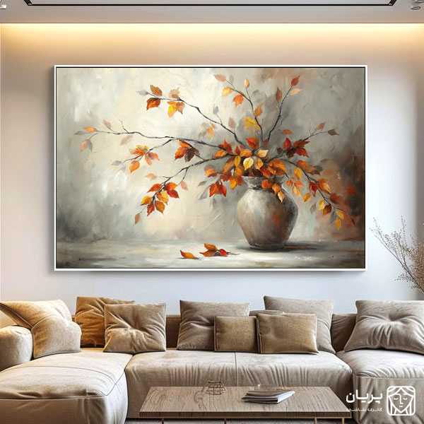 تابلو نقاشی برگ های پاییزی تابلو نقاشی برگ های پاییزی