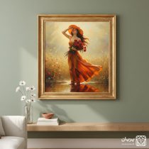 تابلو نقاشی دختر خورشید