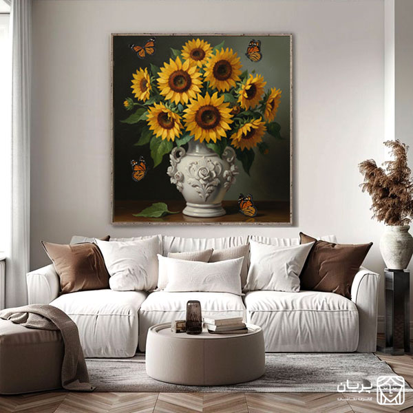 تابلو نقاشی آفتابگردان تابلو نقاشی آفتابگردان