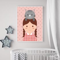 تابلو نقاشی کودکانه برای اتاق دختر